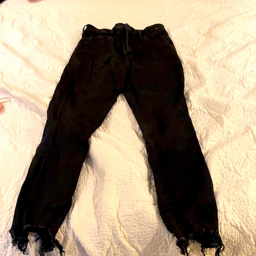 Abercrombie & Fitch high rise super skinny ankle curve love black jeans size 29